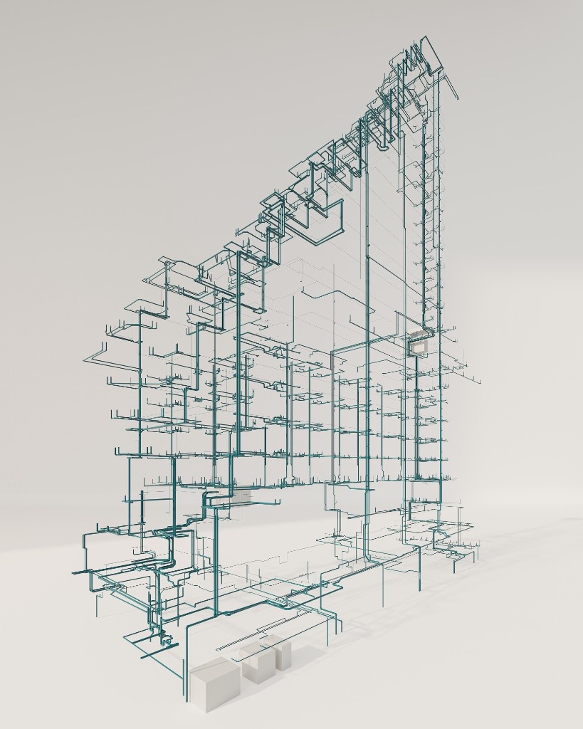 Building services pipework visualisation